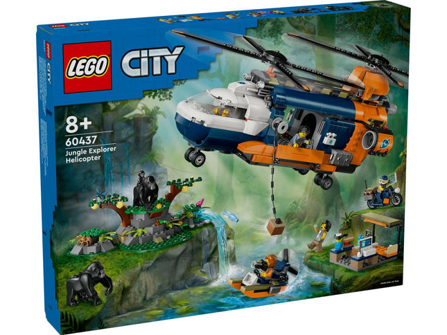 Jungleonderzoekers: helikopter bij de basis 60437  City