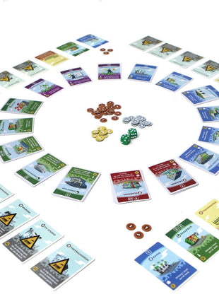 Dit is een foto van het spel Machi Koro Voetbal te koop bij Speldorado Spellenwinkel Delft