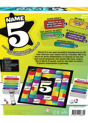 Name 5 Boardgame (Refresh) – gezellig bordspel – 2 tot 4 spelers