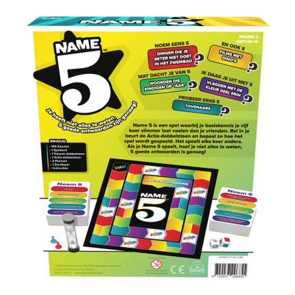 Name 5 Boardgame (Refresh), GOL-929.685.006 van Boosterbox te koop bij Speldorado !