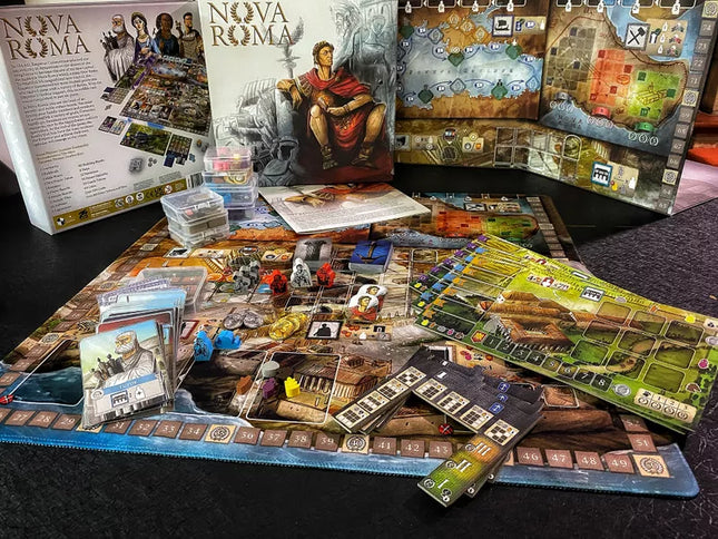 Dit is een foto van het spel Nova Roma te koop bij Speldorado Spellenwinkel Delft