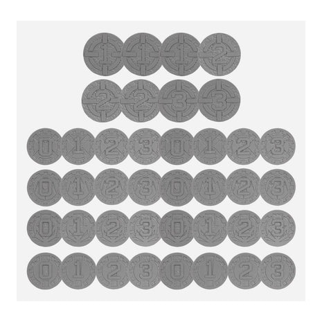 Dit is een afbeelding van het miniatuur order tokens and objectives markers -  - legions imperialis voor het spel Warhammer, te koop bij Tabletop Miniature Wargames spellenwinkel Speldorado in delft