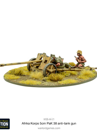 Dit is een foto van het spel Afrika Korps 5cm Pak38 Anti-Tank Gun te koop bij Speldorado Spellenwinkel Delft