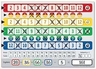 Dit is een foto van het spel Qwixx Big Points  bloks te koop bij Speldorado Spellenwinkel Delft