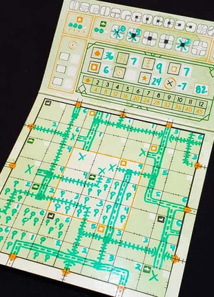 Dit is een foto van het spel Railroad Ink Natuurgroene versie te koop bij Speldorado Spellenwinkel Delft