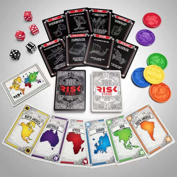 Dit is een foto van het spel Risk Strike - EN te koop bij Speldorado Spellenwinkel Delft
