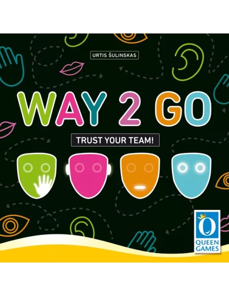 Way 2 Go (NL/EN/FR/DE) - Queen Games – gezellig bordspel – 2 tot 4 spelers