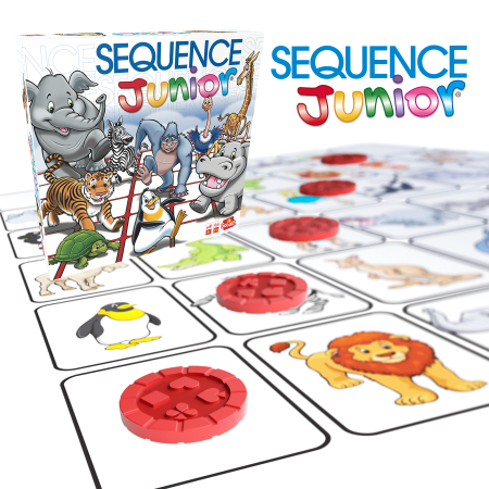 Dit is een foto van het spel Sequence Junior te koop bij Speldorado Spellenwinkel Delft