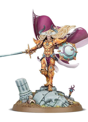 Dit is een afbeelding van het miniatuur sigvald Prince Of Slaanesh - Hedonites of Slaanesh voor het spel Warhammer, te koop bij Tabletop Miniature Wargames spellenwinkel Speldorado in delft