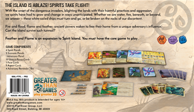 Dit is een foto van het spel Spirit Island Feather & Flame EN te koop bij Speldorado Spellenwinkel Delft