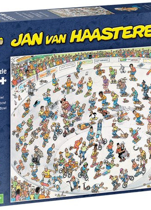 Skateboarden in de bowl - 2000 stukjes Jan van Haasteren