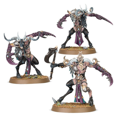Dit is een afbeelding van het miniatuur Slaangor Fiendbloods - Hedonites of Slaanesh voor het spel Warhammer, te koop bij Tabletop Miniature Wargames spellenwinkel Speldorado in delft