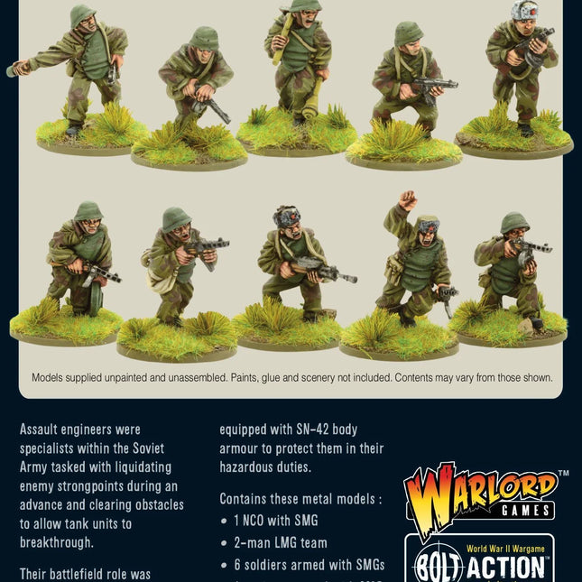 Dit is een foto van het spel Soviet Assault Engineers Squad te koop bij Speldorado Spellenwinkel Delft