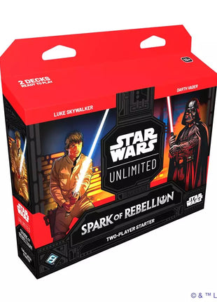 Star Wars Unlimited Spark of Rebellion two player set– set Spark of Rebellion - Spotlight Deck