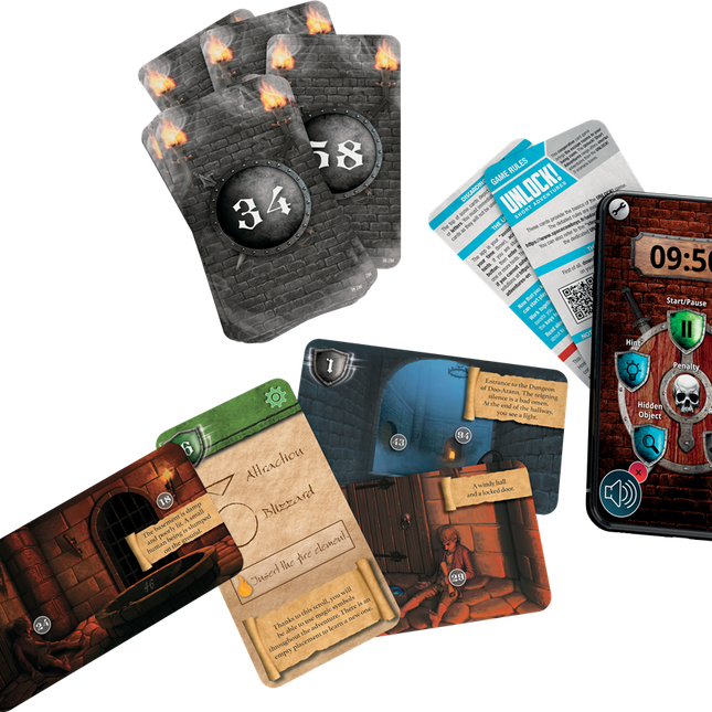 Dit is een foto van het spel Unlock! Korte Avonturen 4 De burcht van Doo-Arann te koop bij Speldorado Spellenwinkel Delft
