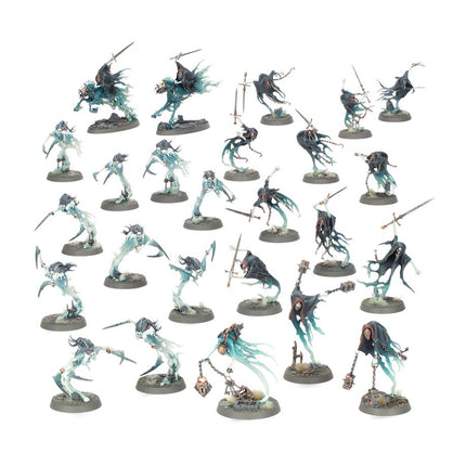 Dit is een afbeelding van het miniatuur spearhead: cursed shacklehorde  - nighthaunt voor het spel Warhammer, te koop bij Tabletop Miniature Wargames spellenwinkel Speldorado in delft