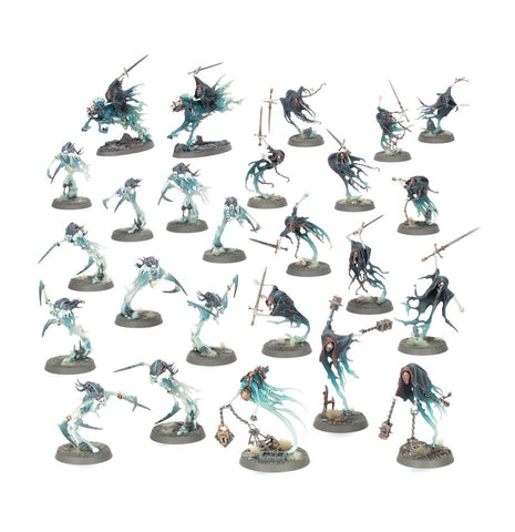Dit is een afbeelding van het miniatuur spearhead: cursed shacklehorde  - nighthaunt voor het spel Warhammer, te koop bij Tabletop Miniature Wargames spellenwinkel Speldorado in delft