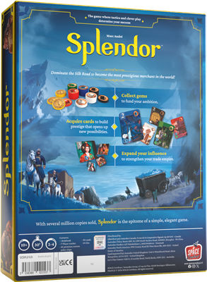 Dit is een foto van het spel Splendor te koop bij Speldorado Spellenwinkel Delft