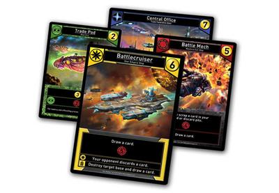 Dit is een foto van het spel Star Realms Deckbuilding Game Base Set EN te koop bij Speldorado Spellenwinkel Delft