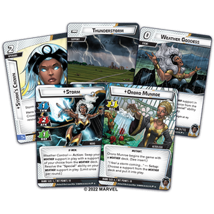 Dit is een foto van het spel Storm - Hero Pack - Marvel Champions - LCG te koop bij Speldorado Spellenwinkel Delft