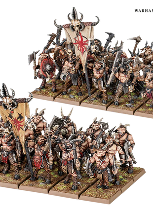 Dit is een afbeelding van het miniatuur Gor herd - beastmen brayherds: voor het spel Warhammer, te koop bij Tabletop Miniature Wargames spellenwinkel Speldorado in delft