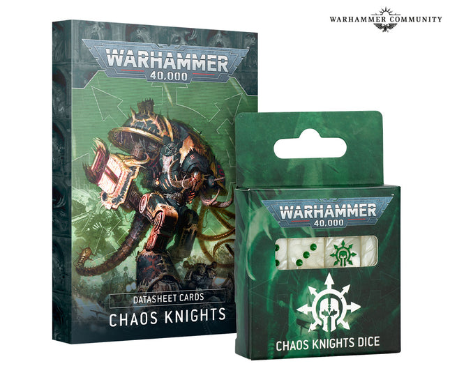 [ Pre Order ] datasheet cards: chaos knights (eng)