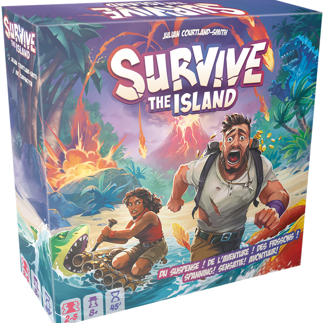 Dit is een foto van het spel Survive the Island te koop bij Speldorado Spellenwinkel Delft