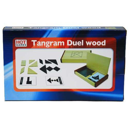 Tangram Dubbel Kist Blank Hout 60 Voorbeelden