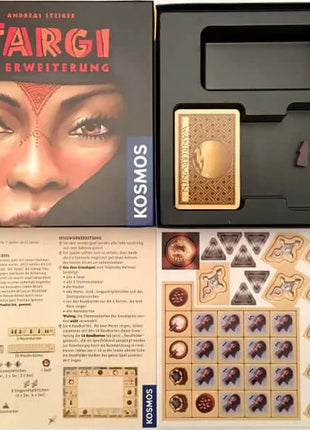 Dit is een foto van het spel Targi De uitbreiding te koop bij Speldorado Spellenwinkel Delft