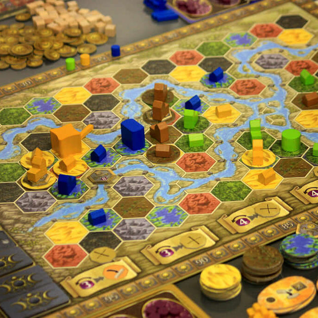 Dit is een foto van het spel Terra Mystica te koop bij Speldorado Spellenwinkel Delft