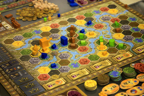 Dit is een foto van het spel Terra Mystica te koop bij Speldorado Spellenwinkel Delft