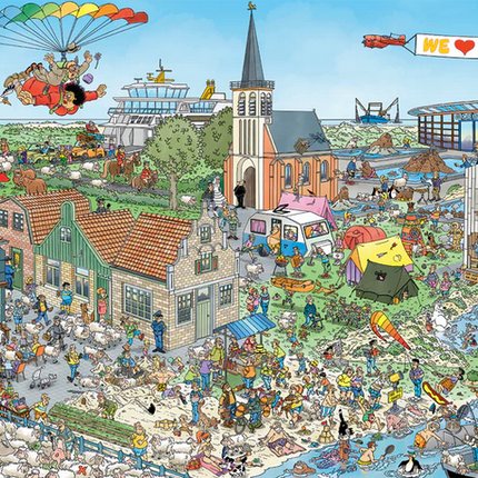 Rondje Texel - Jan van Haasteren (1000)