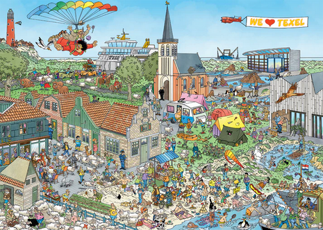 Rondje Texel - Jan van Haasteren (1000)