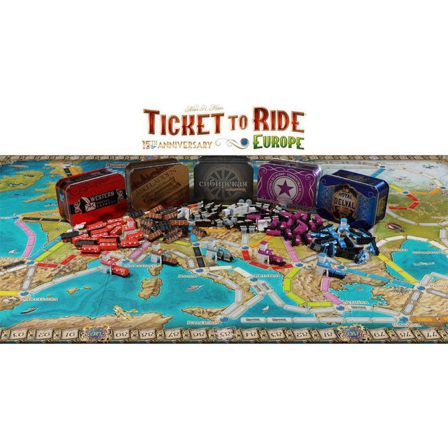 Dit is een foto van het spel Ticket To Ride Europe 15Th Anniversary - NL te koop bij Speldorado Spellenwinkel Delft