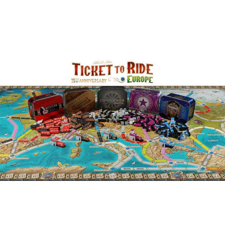 Dit is een foto van het spel Ticket To Ride Europe 15Th Anniversary - NL te koop bij Speldorado Spellenwinkel Delft