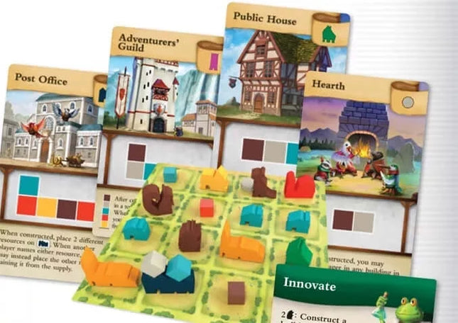 Dit is een foto van het spel Tiny Towns Experts te koop bij Speldorado Spellenwinkel Delft