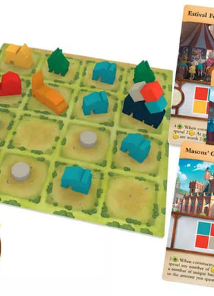 Dit is een foto van het spel Tiny Towns Voorspoed te koop bij Speldorado Spellenwinkel Delft