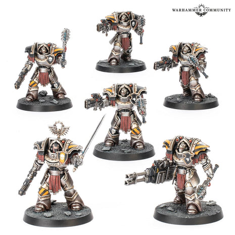 Cataphractii Terminators with Volkite Chargers and Power Mauls