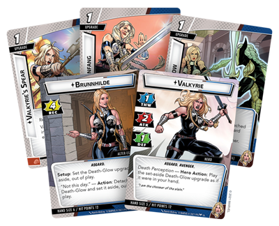 Dit is een foto van het spel Valkery - Hero Pack - Marvel Champions - LCG te koop bij Speldorado Spellenwinkel Delft