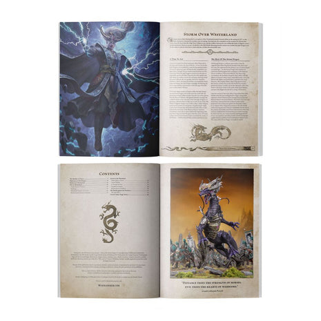 Dit is een afbeelding van het miniatuur Arcane journal: dawn of the storm dragon voor het spel Warhammer, te koop bij Tabletop Miniature Wargames spellenwinkel Speldorado in delft