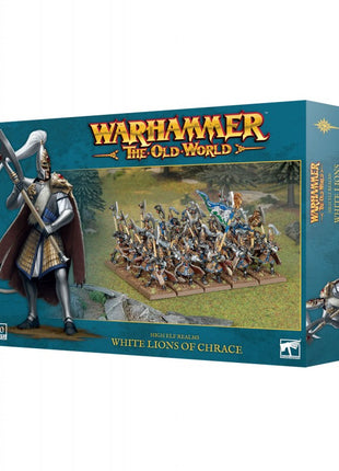 Dit is een afbeelding van het miniatuur high elf realms: white lions of chrace voor het spel Warhammer, te koop bij Tabletop Miniature Wargames spellenwinkel Speldorado in delft