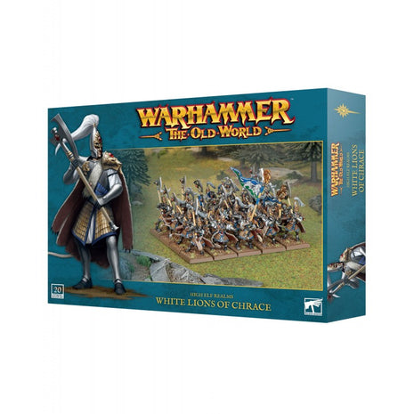 Dit is een afbeelding van het miniatuur high elf realms: white lions of chrace voor het spel Warhammer, te koop bij Tabletop Miniature Wargames spellenwinkel Speldorado in delft