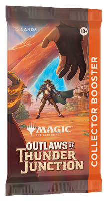 Dit is een foto van het spel Outlaws of Thunder Junction Collector booster- Magic the Gathering te koop bij Speldorado Spellenwinkel Delft