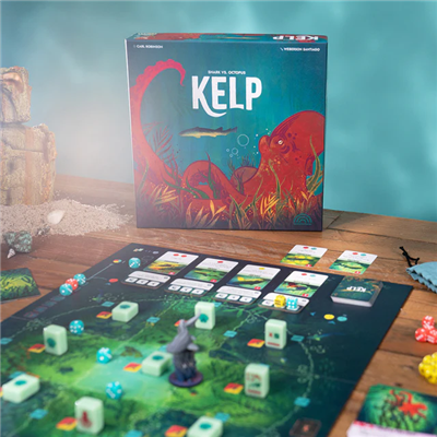 Dit is een foto van het spel Kelp: Shark vs Octopus te koop bij Speldorado Spellenwinkel Delft
