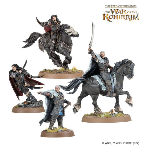 Dit is een afbeelding van het miniatuur wulf lord o/hill tribes & general targg voor het spel Warhammer, te koop bij Tabletop Miniature Wargames spellenwinkel Speldorado in delft