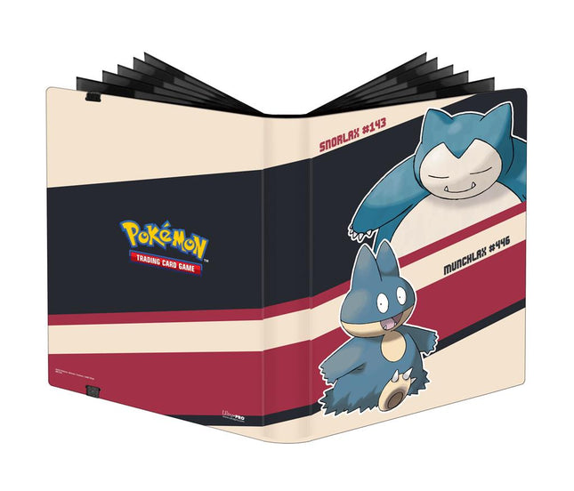 Dit is een foto van het spel 9-Pocket Portfolio - Snorlax And Munchlax - Pokemon te koop bij Speldorado Spellenwinkel Delft