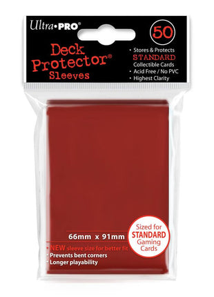 Sleeves Red 50 - EN - Sleeves - Kaartspel accessoires,bordspel accessoires