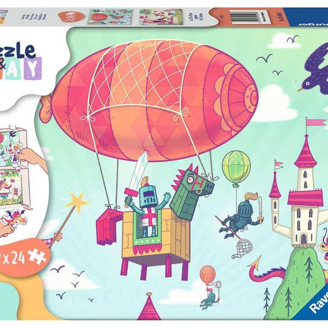 Dit is een foto van het spel Koninklijk Feest Puzzle&Play te koop bij Speldorado Spellenwinkel Delft