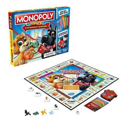 Monopoly Junior Electronisch – bordspel voor kinderen Vanaf 4 jaar