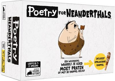 Dit is een foto van het spel Poetry for Neanderthals NL te koop bij Speldorado Spellenwinkel Delft